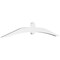 Ekena Millwork Archdale Architectural Grade PVC Gable Bracket, 72"W x 12"H x 2"D x 4"F, 4/12 Pitch GBP072X12X0204ARC00 - alternate 1